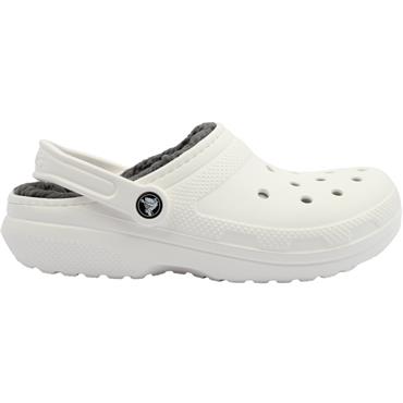 CROCS 203591 10M LINED CLOG - WHITE GREY